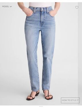 Madewell Light Blue High-Rise Straight-Leg Jeans